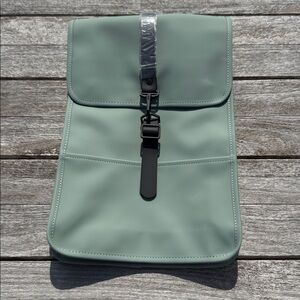 RAINS Backpack Mini W3 HAZE GREEN WATERPROOF BAG NWT